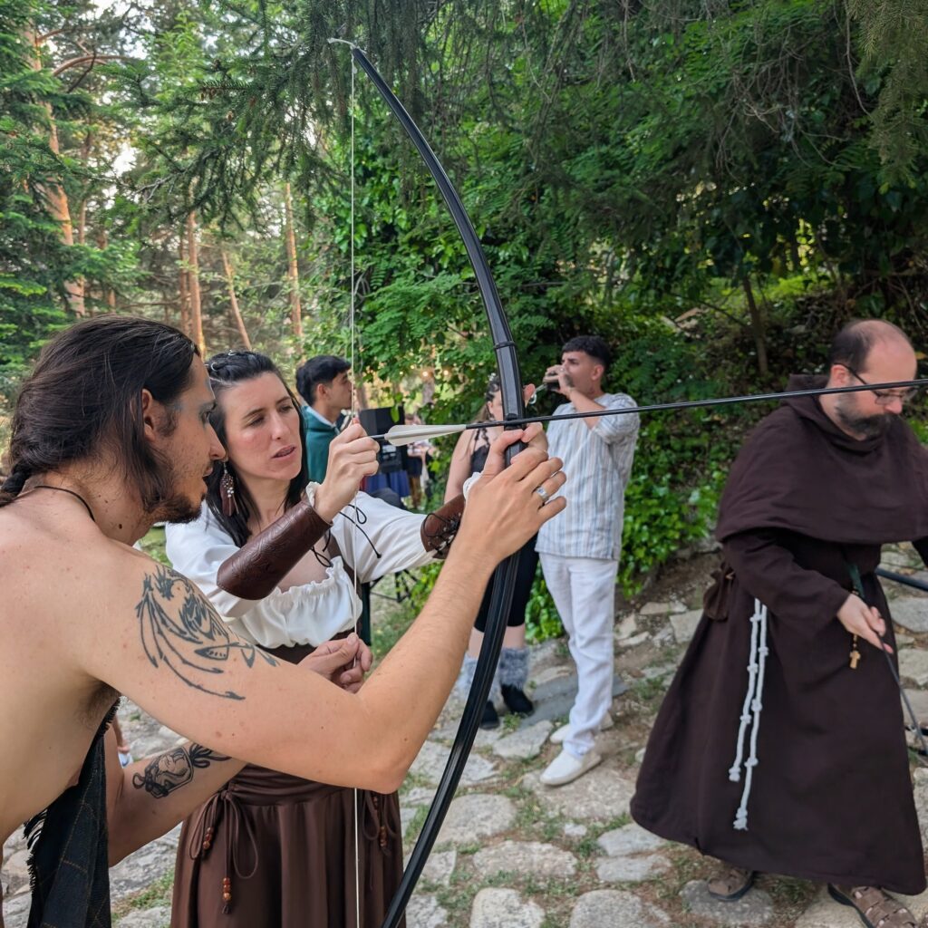 Tiro con arco - boda celta