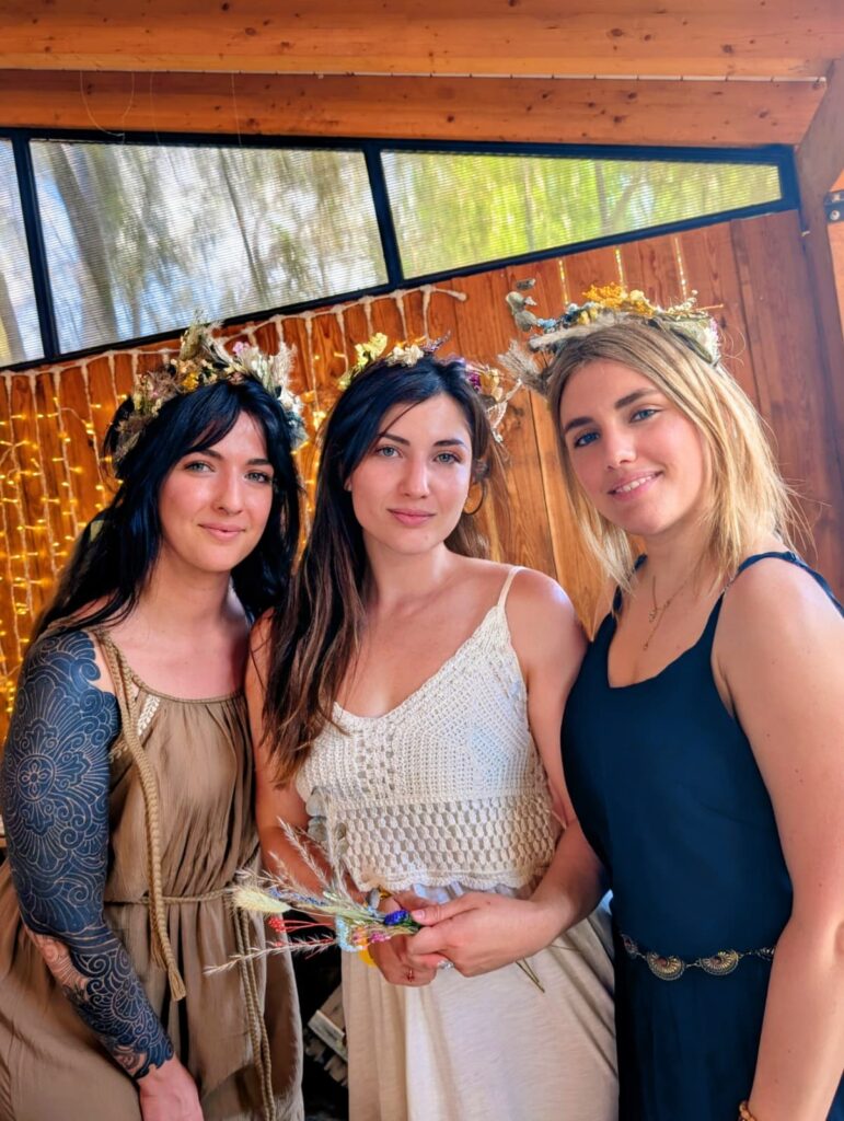 Coronas de flores - boda celta